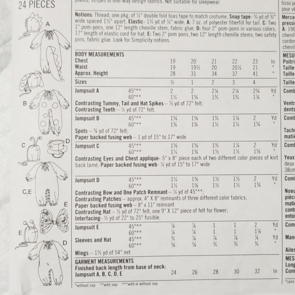 Simplicity Costumes: Dog, Bee, Dragon & more! - Picture 2 of 7